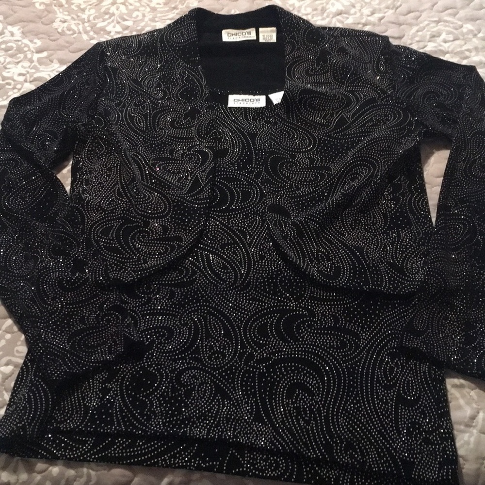 Chico’s Travelers 2 piece Bling top